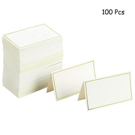 

Pack of 100 Place Cards - Small Tent Cards