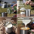 thumbnail image 5 of M Buder Portable Travel Coffee Maker Set 2 in 1 Compatible NES Capsule & Ground Coffee Manual Hand Coffee Press with 120ml Stainless Cup 80ml Water Tank 60ml Milk Frothing Pitcher Case White, 5 of 8