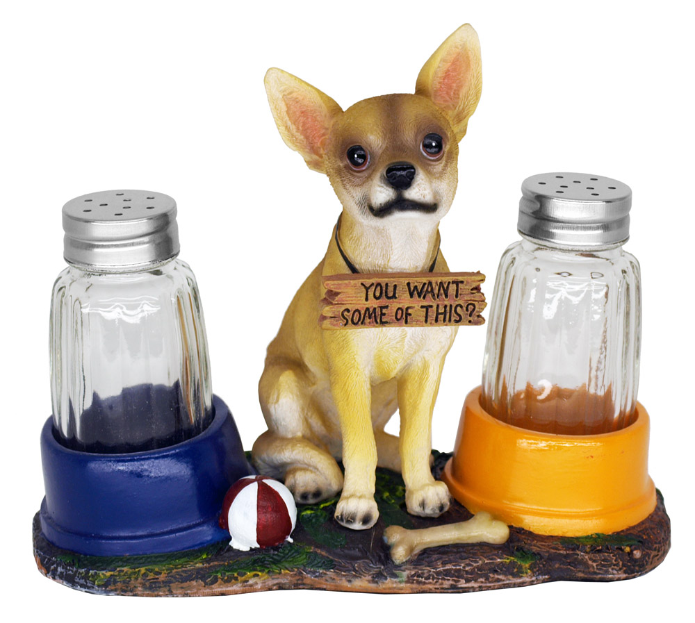 chihuahua salt & pepper shakers