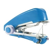 held Sewing Machine, Portable Sewing Machine for Beginners Adult, Clothes,Fabrics, Cutains,crafts Tool Blue