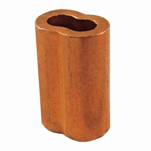 Wire Rope Oval Sleeve,3/64 in,Copper SL2-1.5