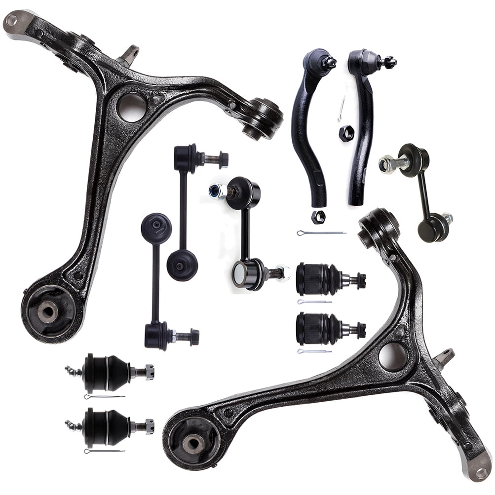 SCITOO 12pcs Suspension Kit Lower Upper Ball Joints Control Arms Tie