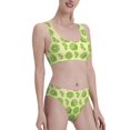 thumbnail image 2 of Vsdgher Womens High Waisted Bikini Sets Two Piece Swimsuit Various Lemons Print Tummy Control Bathing Suit-Medium, 2 of 8