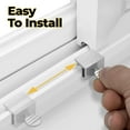 thumbnail image 5 of Cerraduras para puertas y ventanas corredizas Cerradura de tornillo de seguridad de aluminio ajustable para riel, cerradura de seguridad de tope de puerta, instalación sin taladrar, requiere espa, 5 of 5