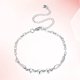 thumbnail image 3 of BRIGHTFUFU Pulsera de tobillo corazón plata Pulsera de tobillera ángel elegante con extensor Cadena de pie elegante para mujeres, 3 of 7