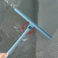 thumbnail image 5 of Shower Squeegee, Rotatable Window Scraper, 360° Glass Cleaner, Bathroom Mirror Wiper, Soft Rubber Blade, 13 Inch Long Handle, Hanging Storage Design, 5 of 8
