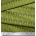 thumbnail image 3 of Soimoi Green Velvet Fabric Giraffe Animal Fabric Prints by Yard 58 Inch Wide, 3 of 3