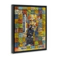 thumbnail image 4 of Stupell Industries Billy Joel Collage People Drawing Black Floater Framed Canvas Art Print Wall Art, 25 x 31, 4 of 10