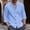 Blue, variant on Button Down Shirt for Men Casual Relaxed Fit Classic Shirts Loose Solid Color Fashion Summer Clothing White Size XL