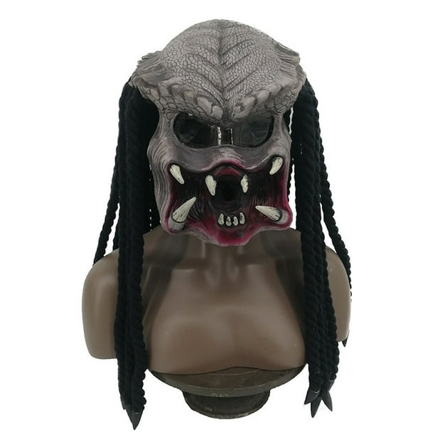 Máscara de látex para disfraces de Depredadores Alien Predators para adultos