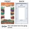 thumbnail image 3 of Yayeee Rocker Switch Wall Plate 3-Gang 6.5"x4.6" Home Decorative Outlet Cover, Artistic Desert Waves, 3 of 6