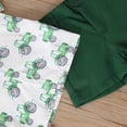 thumbnail image 5 of Tisuna Kids Gentleman Outfit Sets For Boys Cartoon Car Print Short Sleeve Button Down Shirts And Shorts Set Handsome Soft Infant Toddler Boys Formal Outfits Size 6-12 Months Green, 5 of 8