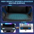 thumbnail image 6 of BUPPLEE Ergonomic Adjustable PVC Game Desk Chair, 360° Swivel & 90°-135° Recline, Height Adjustable Office Chair for Home, Red, Blue, Black, White, 6 of 12
