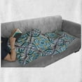 thumbnail image 6 of Ethnic Soft Flannel Fleece Throw Blanket, Double Exposure of Variouss with Spectral Radiant Tint Blushes Illustration, Cozy Plush for Indoor and Outdoor Use, 50" x 70", Multicolor, by Ambesonne, 6 of 6