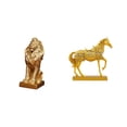 thumbnail image 1 of Escultura Majestuosa De León Y Caballo, Figura Artística De Mesa, Estatua Decorativa De Resina Para El Hogar, La Oficina, La Estantería, Regalo De Cumpleaños, Decoración, 1 of 8