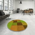 thumbnail image 4 of Ahgly Company Machine Washable Indoor Square Transitional Pistachio Green Area Rugs, 7' Square, 4 of 7