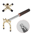thumbnail image 2 of Metal Copper Plating Stick Retractable Billiards Pool Cue Bridge Stick Anti-slip Billiards Snooker Pool Holder Cue Accessory b, 2 of 6