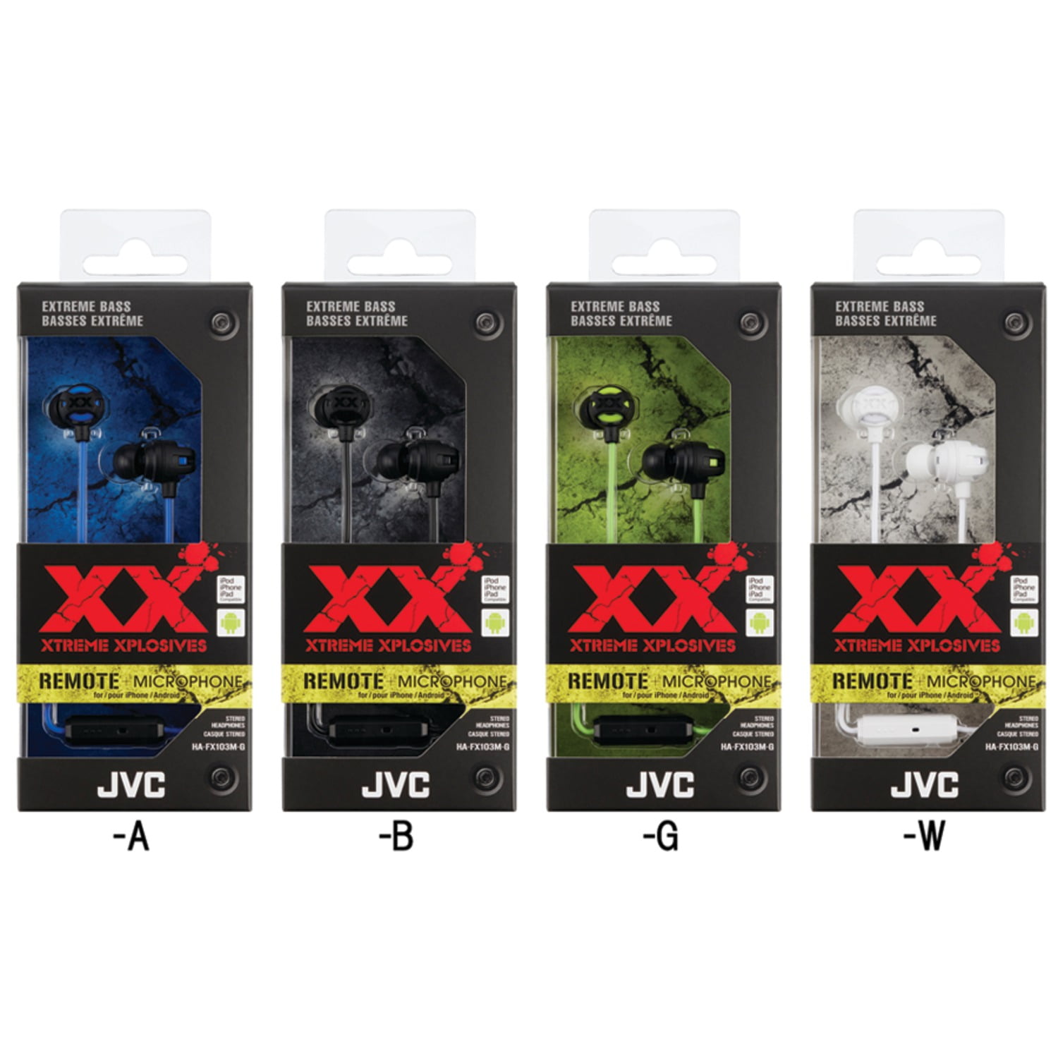 JVC XX Xtreme Xplosives イヤホンセット JVC XX Xtreme Xplosives イヤホンセット XX シリーズ