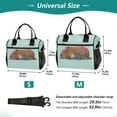 thumbnail image 2 of Large Insulated Lunch Bag With Adjustable Strap 9L/12L Capacity For Work Picnic Travel Lying with Capybara, 2 of 6