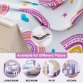 thumbnail image 6 of Btargot Purple Rainbow Blackout Curtains 52x84 Grommet Thermal Insulated Kids Curtains for Girls Bedroom, 6 of 10