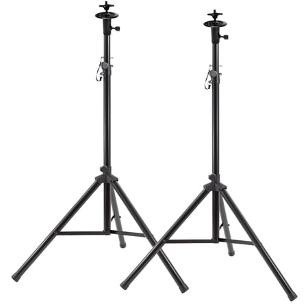 (2) ProX X-LS79 Universal Adapter Lighting Mounts with Heavy Duty Professional Tripod Speaker Stands Package