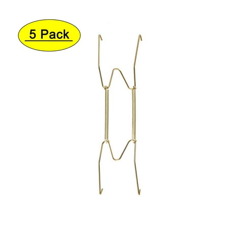 

Plate Hanger 10 W Type Zinc Plated Invisible Wall Decorative Hooks 5 Pcs