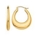 thumbnail image 1 of 14K Yellow Gold Polished Hoop Earrings, 1 of 4