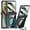 Black, variant on ELEHOLD For Motorola Razr 2025/2024 with Front Screen Protector,360° Rotating Ring Kickstand Magnetic Mag-Safe Compatible Clear Cover with Hinge Protector Anti-Yellow PC Back,Black