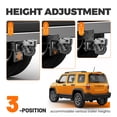 thumbnail image 5 of KOJEM 3 Position Pintle Hitch Mount Plate Adjustable Steel for 2" Hitch Reciever 20,000 lbs 9" Length Pintle Hook Hitch Mounting Plate Towing Accessories for Truck Universal Powder Coated, 5 of 9