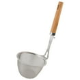 thumbnail image 2 of MasteelfCA 1pc 304 Stainless Steel Long Wood Handle Colander Kitchen Tool for Home (Silver), 2 of 7