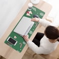 thumbnail image 3 of Long Mouse Pads for Desk,Green Christmas Pattern Desk Mats on Top Of Desks, Desk Mouse Pad Extra Large with 3mm Non-Slip Base and Stitched Edge for Gaming,Office,Work,Home 31.5x11.8in, 3 of 5