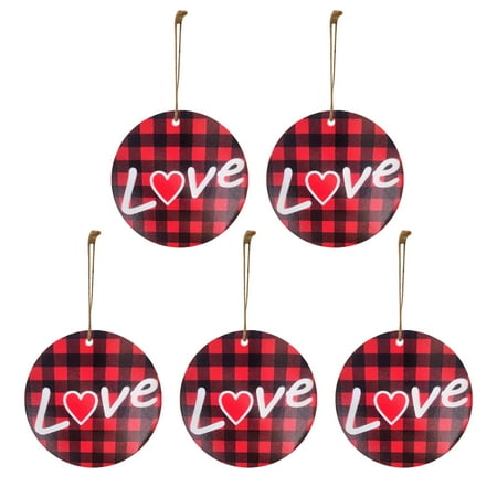 

Naughtyhood Christmas Sale Wooden Valentine s Day Pendants Gift Box Red Wine Bottle Tree Hanging Ornament Clearance Home Decoration