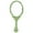 green, variant on RAGUPEL Hand Mirrors with Handle,Mirror with Oval Frame 6.9"*3.1"*0.4" Handheld Mirror,Non-Distorting Mirror Surface Hand Held Mirrors with Handle,White