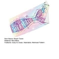 thumbnail image 4 of YAOMOBB Beach Towel Soft Mermaid Pattern Beach Towel Absorbent Microfiber Towel for Daily Use, 4 of 5