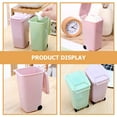 thumbnail image 3 of OULII 2Pcs Trash Bin with Lid Green PP for Desktop Organization and Office Use, 3 of 8