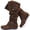 Brown 907, variant on Women's Extra Wide Calf Knee High Boots.