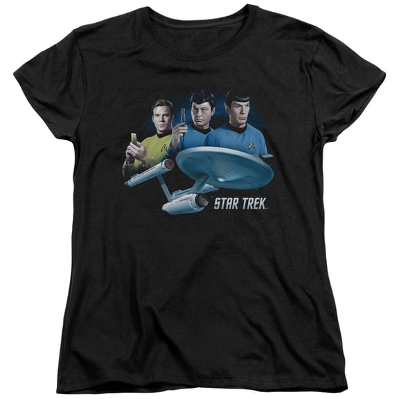 Star Trek Main Three Women's T-Shirt Black
