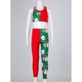thumbnail image 4 of CHICTRY Kids Girls 2Pcs Christmas Dance Costume Xmas Santa Elf Costume Gymnastics Ballet Dance Outfit Red 16, 4 of 7