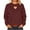 Wine, variant on Cowsor Womens Hollow Heart Cutout Crewneck Sweatshirt Thin Lightweight Long Sleeve Loose Fit Solid Casual Spring Summer Pullover Tops