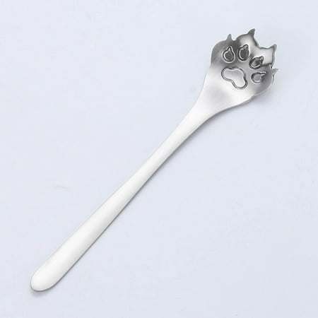 

Yedhsi Creative Cute Cartoon 304 Stainless Steel Coffee Spoon Stirring Tea Spoon Mug Spoon Cat Claw Dog Claw Cup Hollowed Out