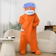 thumbnail image 2 of Plus Size Rompers and Jumpsuits 𝗦𝗶𝗹𝗹𝘆 Big Mouth Monster Onesie, Funny Big Mouth Monster Onesie 𝐏ajamas, Soft Plush Loungewear, 2 of 4