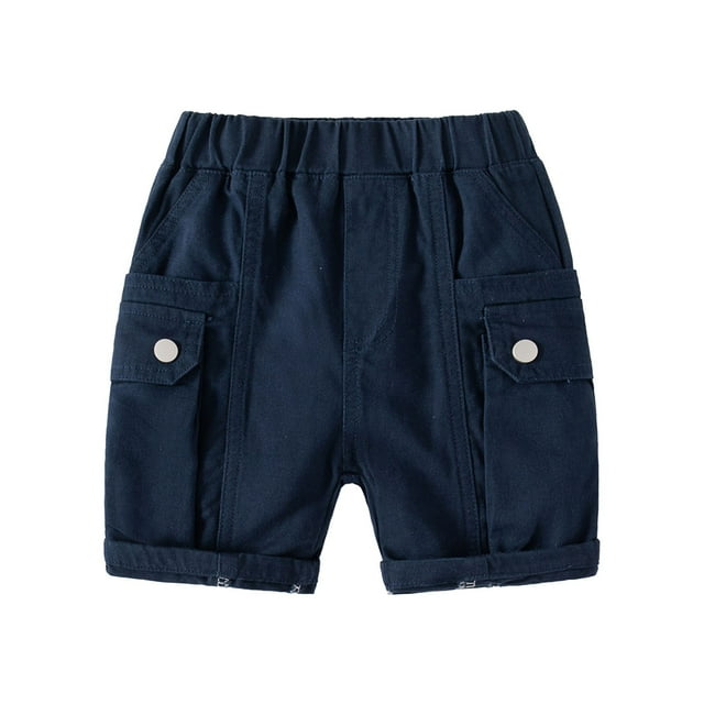 HIPYLO Short Taille Basse Short Garçon Short Grande Taille Short Noir Garçon Short Athlétique Rouge Bébé Garçon Vêtements 12 Mois Vêtements Bébé 12-18 Mois Été, Marine 2-3 Ans