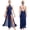 Navy Blue, variant on Alvivi Womens Lyrical Dance Dress Performance Costume Sleeveless Rhinestones Split Maxi Dresses Orange XXL