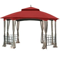 Garden Winds Replacement Canopy Top Cover for the Newport Gazebo - Cinnabar