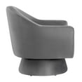 thumbnail image 3 of Modway Astral Upholstered Modern Velvet Fabric & Wood Swivel Chair in Gray, 3 of 9