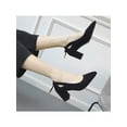 thumbnail image 5 of Bellella Womens Block Heel Shoes Casual Work Heels Dress Pumps Shoes Black 10, 5 of 8