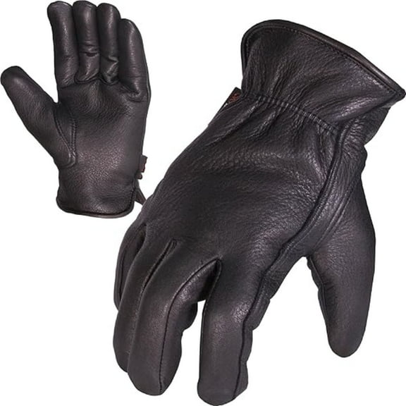Full Deerskin Leather Winter Drive Work Gloves, Extra Soft 100G 3M Thinsulate, Thermal Insulated Gloves