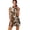 Brown Cow Print, variant on Tiger Print Women's Sleeveless Golf Dress Size 2XL Half Zip Tennis Dress Breathable Active Workout Dresses Workout Running Pickleball