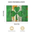 thumbnail image 3 of Nawypu Rustic Wooden Irish Flag with A Four Leaf Clover Canvas Wall Art Prints Photo Contemporary Paintings Decorative Artwork Wall Decor Wood Frame Gallery, 3 of 6