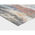 thumbnail image 3 of Loomaknoti Saxby Ahkelzie 6' x 9' Blue Abstract Indoor Area Rug, 3 of 7